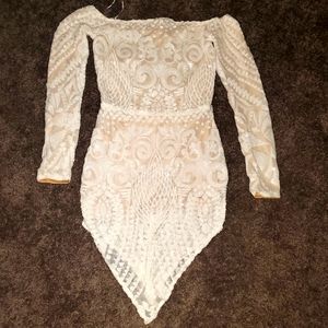 Nice Windsor dress, siquin, white, size M